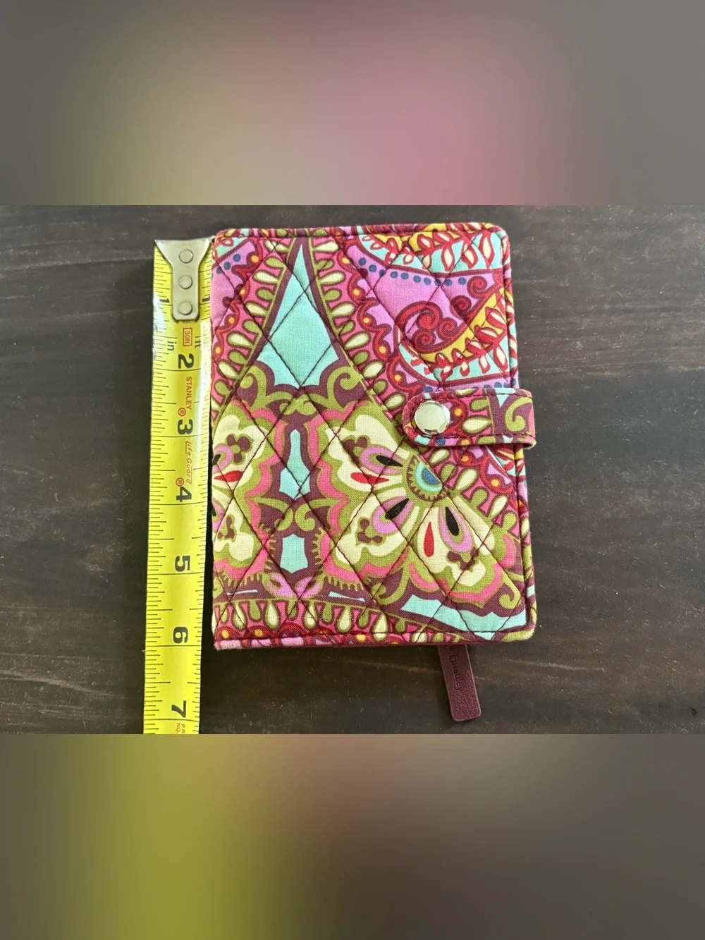Women’s Vera Bradley Wallet Snap Card Holder Floral Cloth Paisley